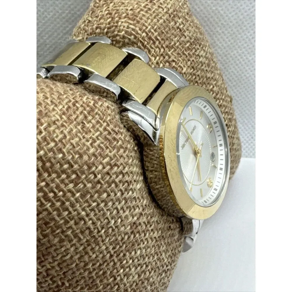 Michael Kors Janey MK3487 Men Two-Tone Stainless Steel Analog Dial Watch JNA740